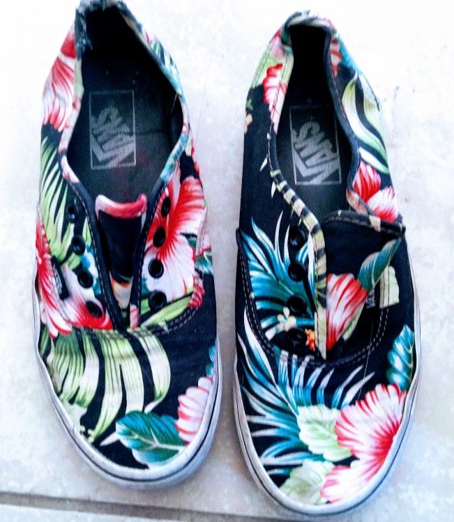 VANS tropical Slip-on Tennis Shoes Skate Shoes So Awesome
