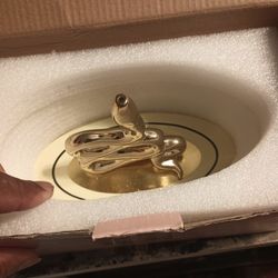 Decoration porcelain innocent holder snake shape