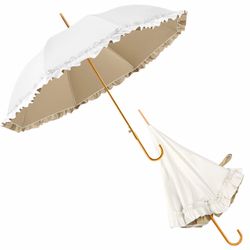 Brand New SENXSHI Ruffled Lace Princess Umbrella, White 1