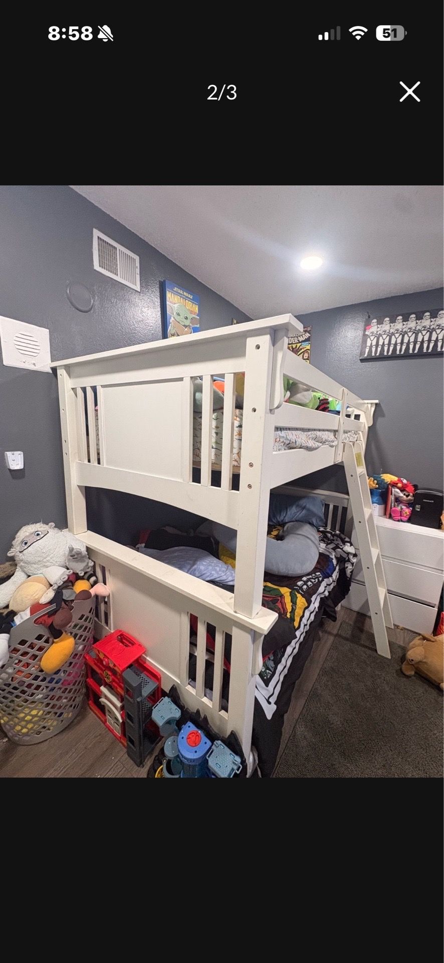 Bed frame bunk beds twin beds