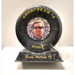 NASCAR 'Rusty Wallace #2' FotoTire w/Stand - Goodyear #1 Eagle  *NEW*