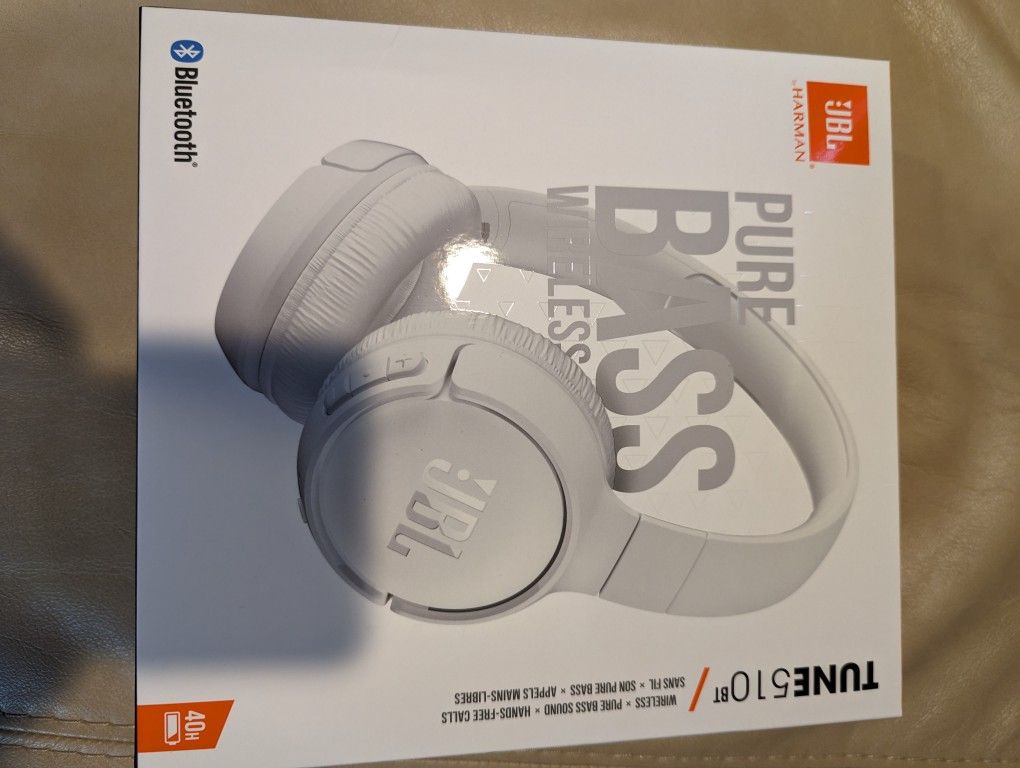 New JBL Tune 510BT, White 