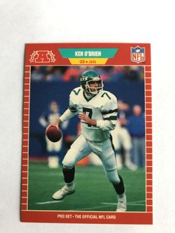 89 pro set can O’Brien New York Jets
