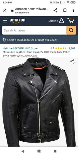 Mens Leather Jacket With Zip Out Liner $80