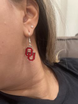 Oklahoma Sooners Drop Earrings