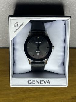 Minimalist Black Geneva Watch