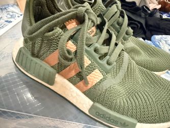 Rose gold and olive green
