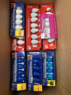 C7 1/2 Replacement Bulbs 120 v   $45  150+ Bulbs