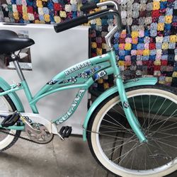 Beach Cruiser Bike With 24” Wheels