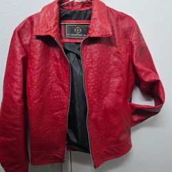 Chamarra De Piel Orginal De Avestruz 