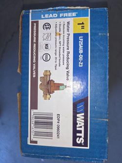 Watts 1" Water Reducing Valve