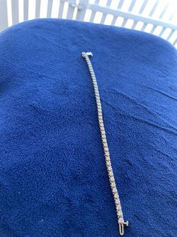Diamond And Gold Tennis Bracelet