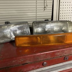 Original GM Gmc Sierra Headlights 