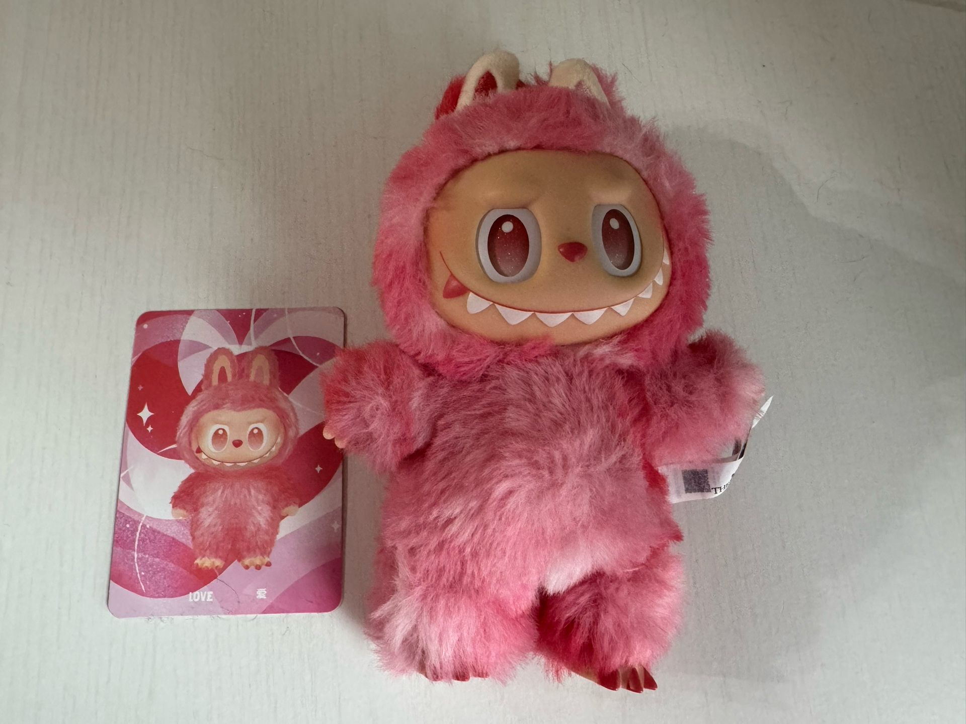 Authentic POPMART LABUBU The Monsters BIG INTO ENERGY Plush Pendant LOVE