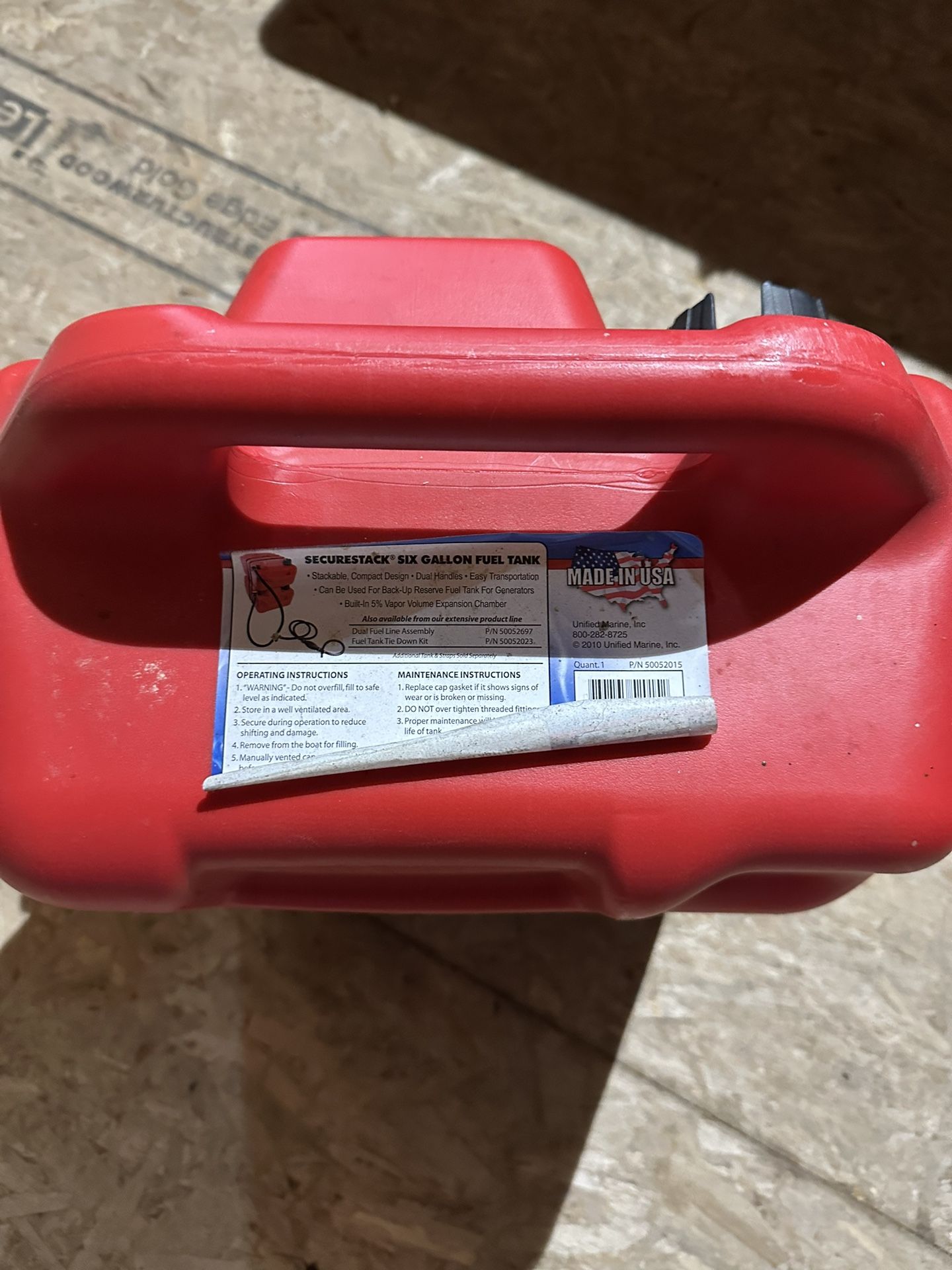 Boat Gas Tank With Gauge (New)