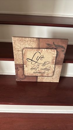 Inspirational Quote Canvas Wall Art