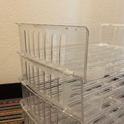 5 layers of letter-size plastic filing Shelves