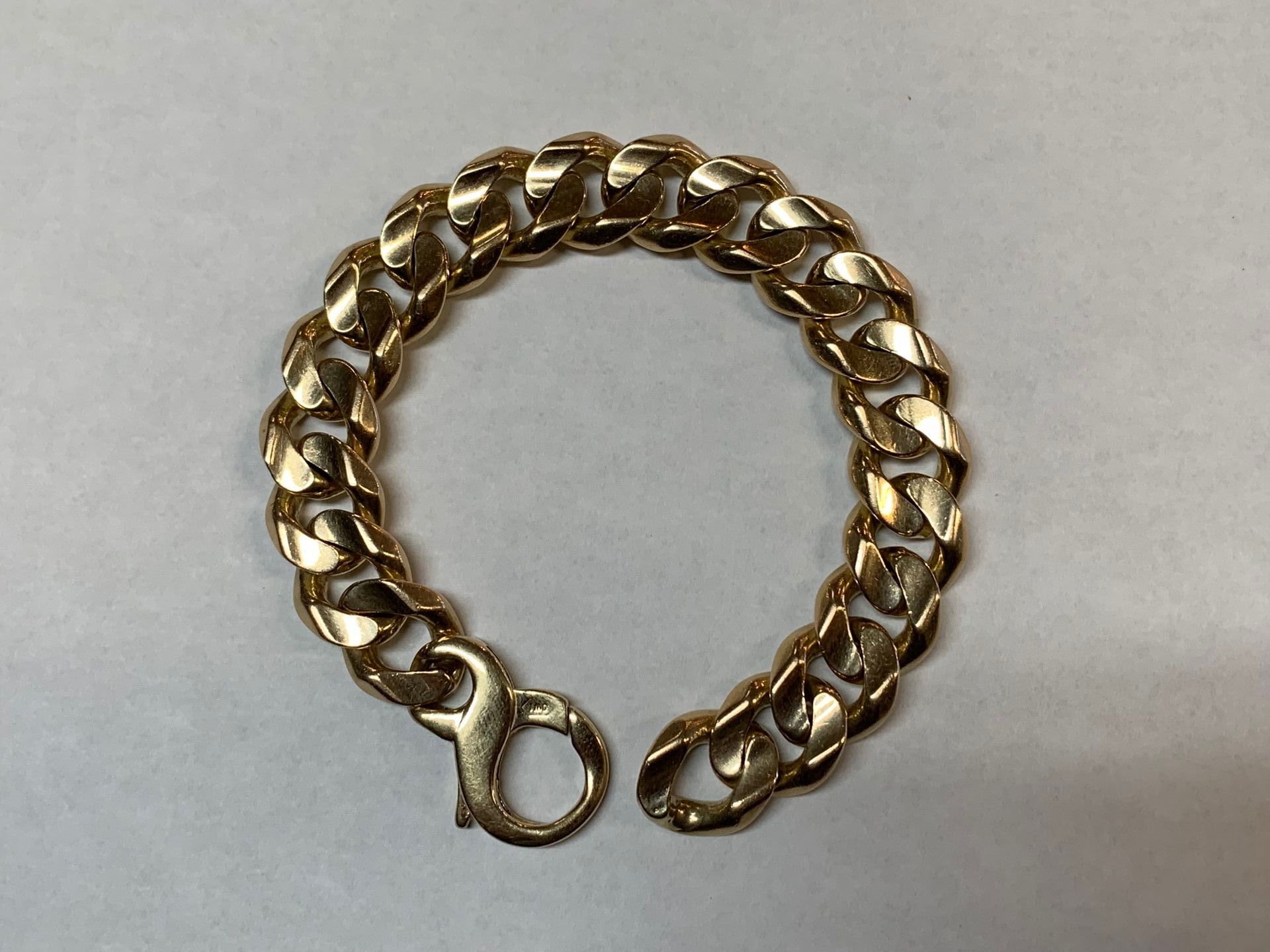 14K Yellow Gold Curb Cuban Link Bracelet (8.5”) - 88.8 Grams 