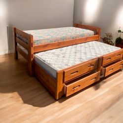 Twin Bed With Trundle