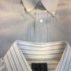 2 Jos A Banks Dress Shirts Size 15.5