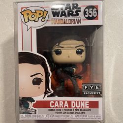 Cara Dune Funko Pop *MINT* FYE Exclusive VAULTED Star Wars Mandalorian 356 with protector Gina Carano Discontinued