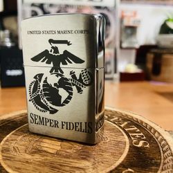 Custom Zippo Lighter USMC