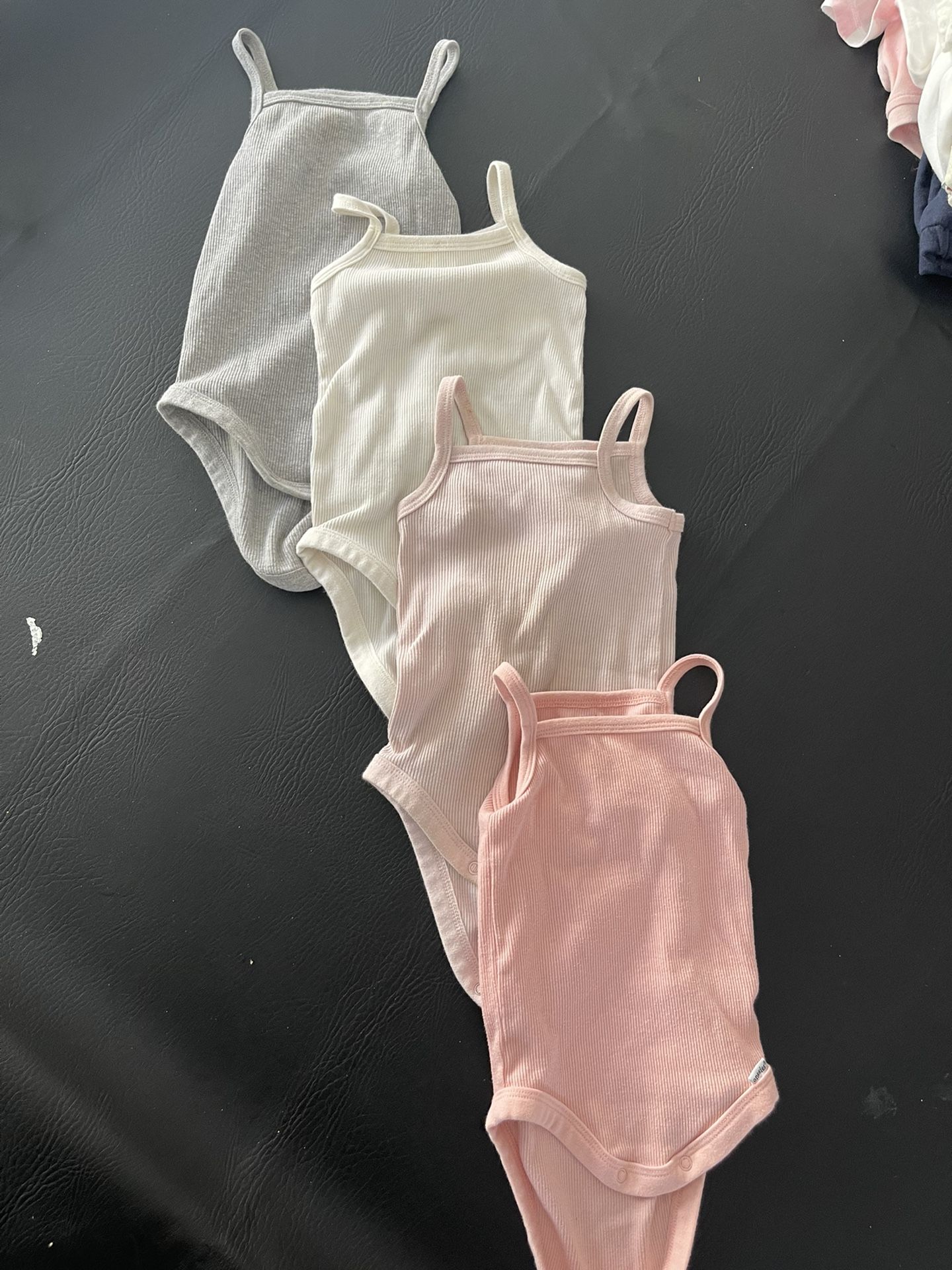 Baby Girl Tank Top Onesies Set Of 4 3-6 Months