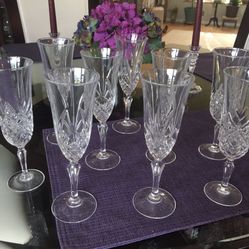 9 Champagne Glasses
