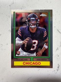 Topps 2024 Chrome Caleb Williams Bears 1974 Topps Football Insert Rookie #74TF-1