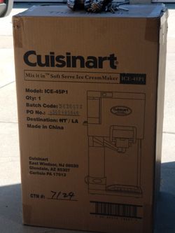 Cuisinart Ice Cream Maker