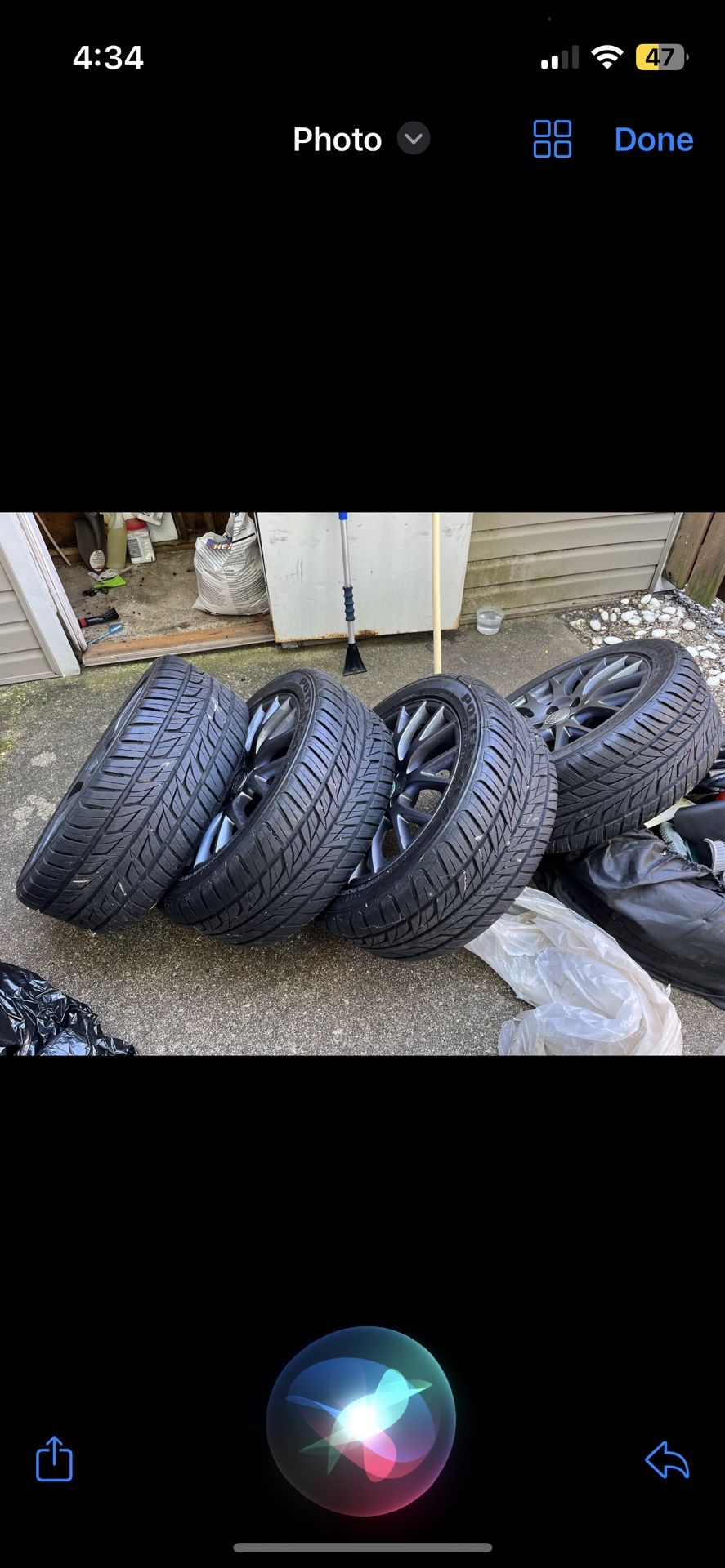 OEM Audi S4 Rims With Brand New Bridgestone Tires