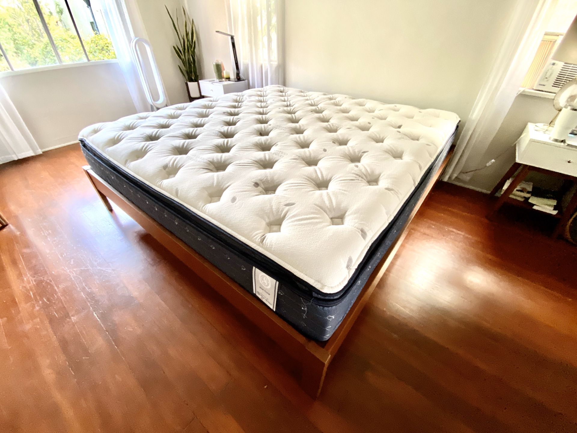 King bed mattress and frame