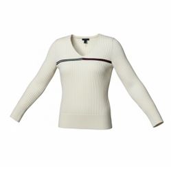 Tommy Hilfiger Ribbed V-Neck Sweater