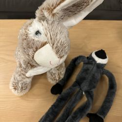 Rabbit And Sloth Plush 