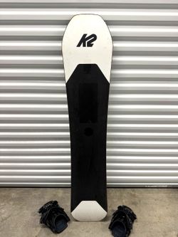 Used K2 Manifest 156 Snowboard Flow Fenix Bindings Package