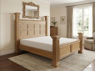 Cariloha bamboo California king bed with mattress