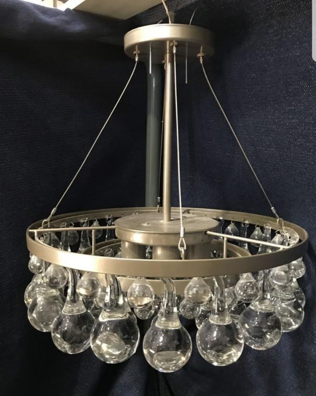 Cantilever Cluster Crystal Lighting Fixture
