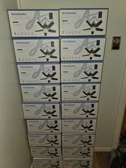 Solar powered/ rechargeable ceiling fans