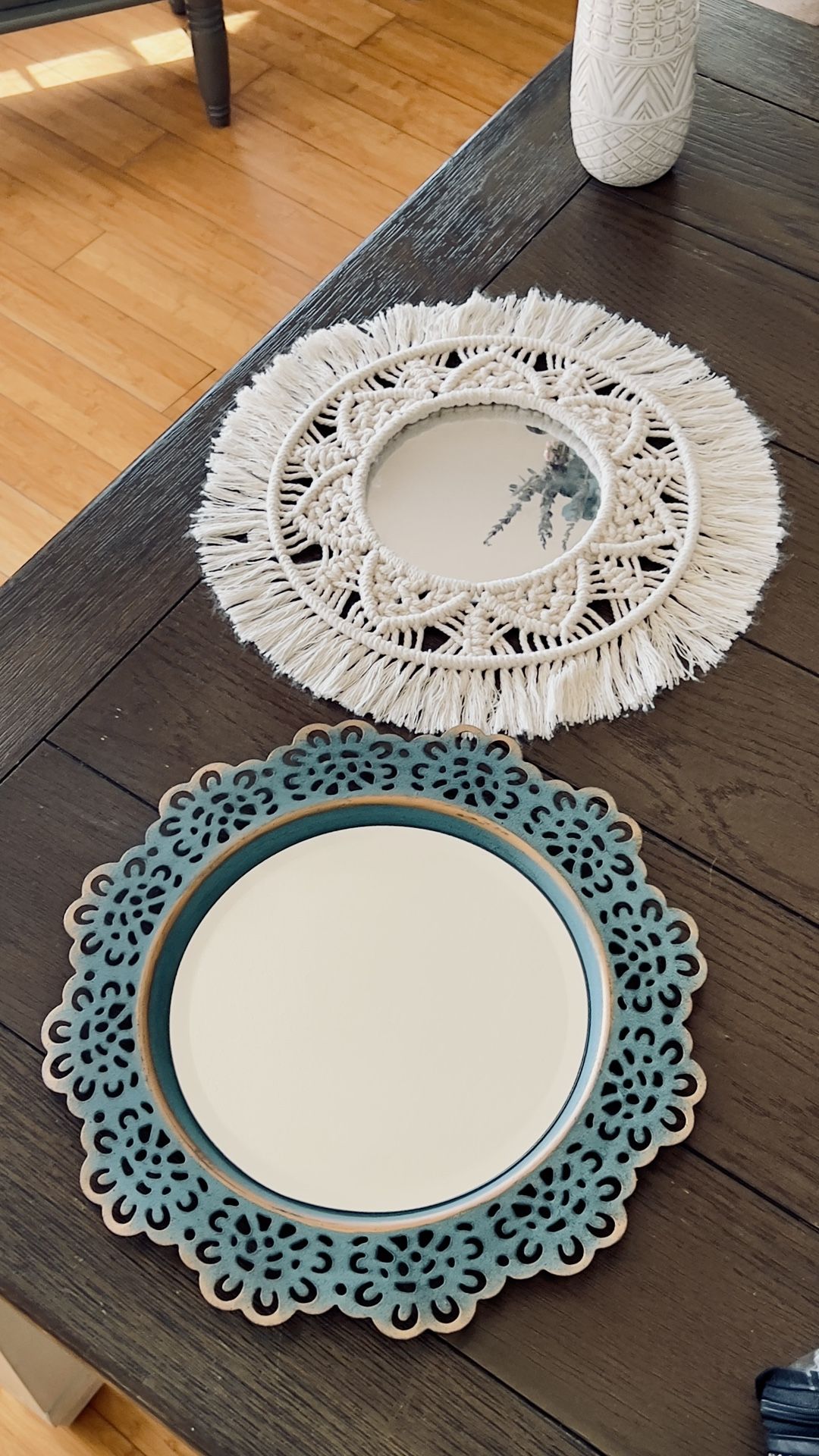 Hanging Boho Wall Decor Mirrors