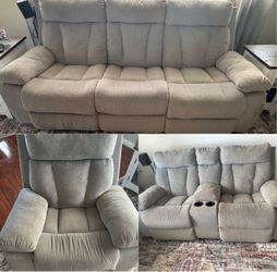 Grey 3 piece living room set