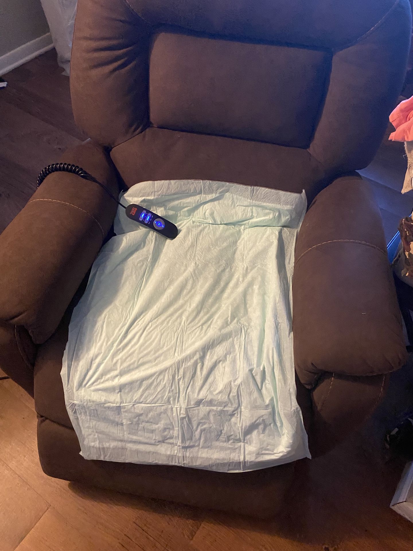 Heated Recliner, Walker, Toilet Cover