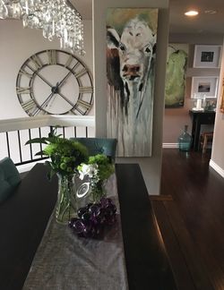 Oil on canvas 21”x 60” painting