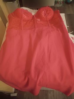 Pink Lace Babydoll Lingerie Chemise
