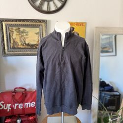 ADIDAS LOOPBACK QUARTER-ZIP SWEATSHIRT