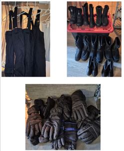 Winter Snow Boots and gloves and clothing