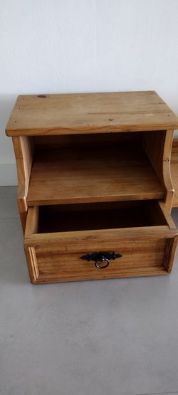SOLID WOOD shelves with drawer