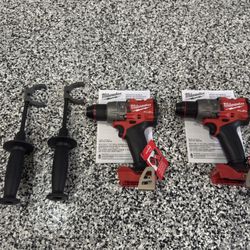 Brand New! Open Box! Milwaukee M18 FUEL 18V Lithium-Ion Brushless Cordless 1/2 in. Hammer Drill/Drivers