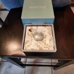 Mariposa Silver Beaded Cocktail Napkin Holder