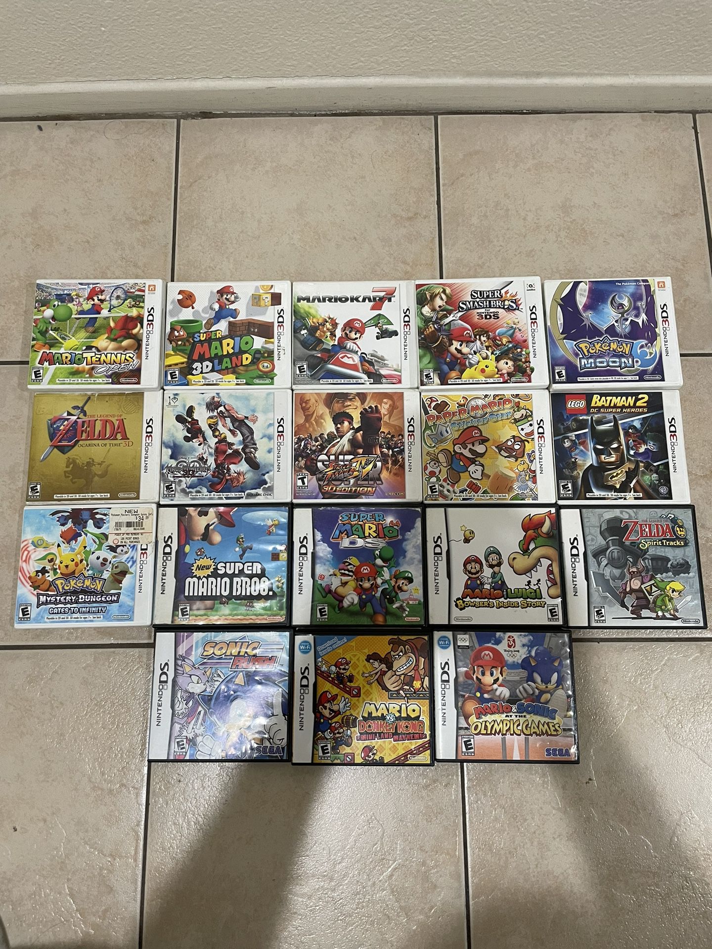 NO GAMES Nintendo 3ds Game Cases ONLY NO GAMES 