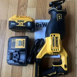 Dewalt 20V XR Brushless DCS382 Sawzall Reciprocating Saw And 6.0Ah battery With DCB115 Charger (New)
